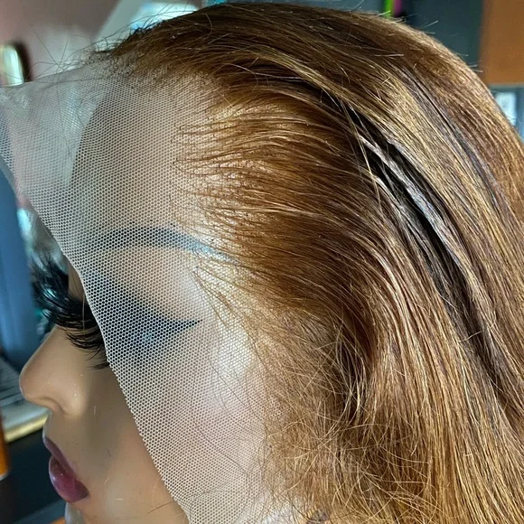 Luxury Honey blonde lace frontal human hair wig - Picture 3 of 9